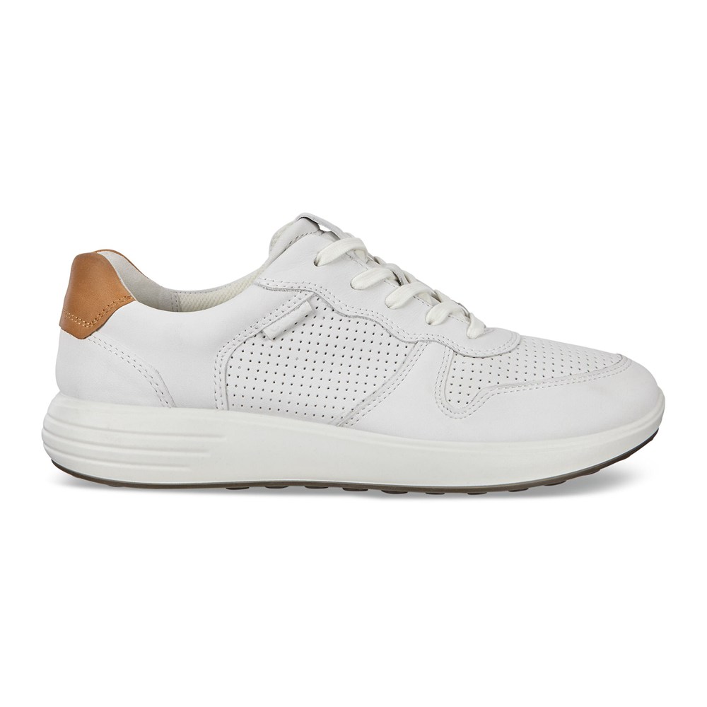 Tenis Hombre - ECCO Soft 7 Runner Lace-Ups - Blancos - JMN273405